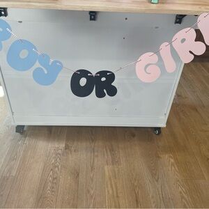 Boy or Girl Gender Reveal Banner